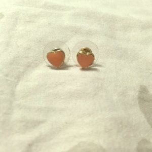 Heart studded earrings